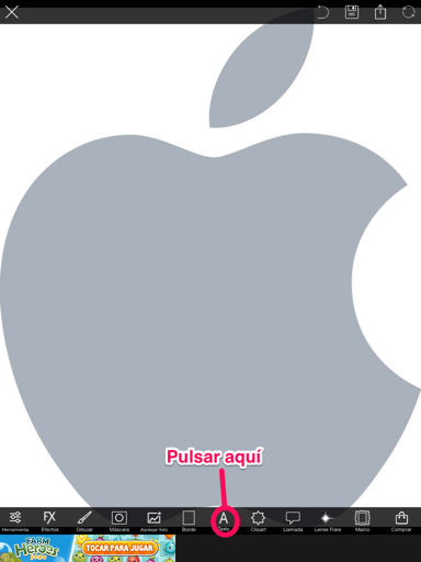 poner texto marcas de agua con el iPhone, iPad