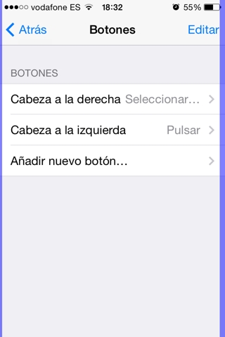 añadir nuevo botón controlar el iPhone moviendo la cabeza 4