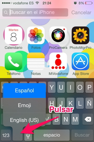 elegir  idiomas en el teclado