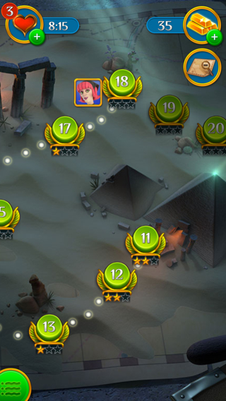 Mapa de fases solitario de cartas