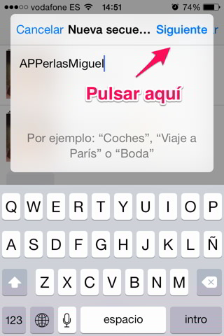 poner nombre fotos en iCloud 2