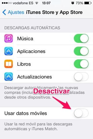 desactivar Evitar descargas 2
