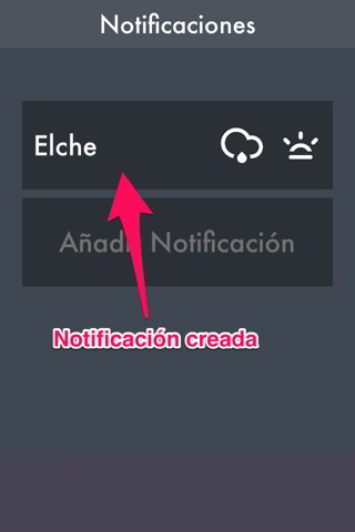 notificación creada cuando llueve 5