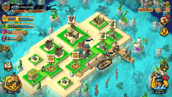Crea tu isla pirata Juego de piratas Plunder Pirates