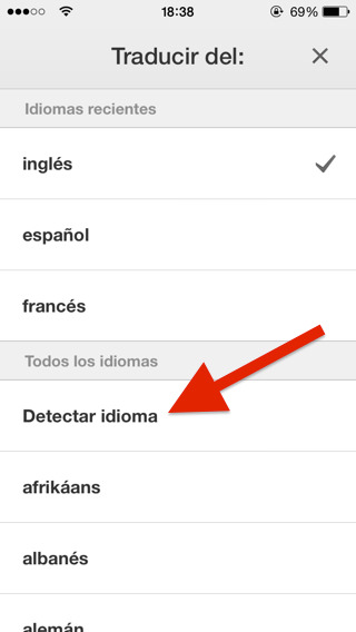 Traducir textos con iPhone y iPad usando TRADUCTOR DE GOOGLE