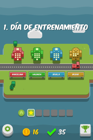 Fases y niveles RGB EXPRESS juego para iPhone