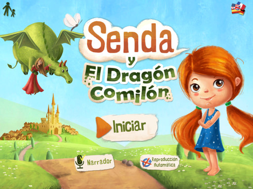 Senda y el dragón comilón para iPhone y iPad Cuento interactivo Senda y el dragón comilón