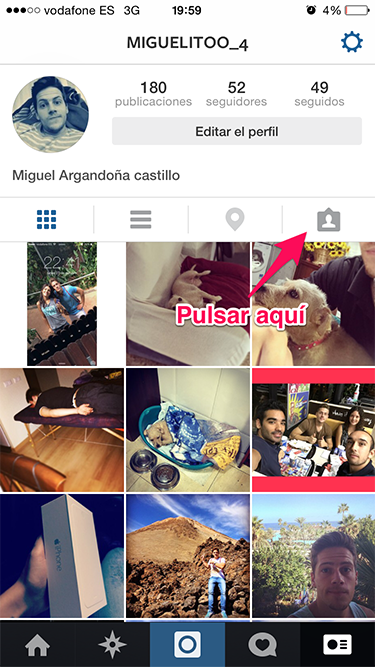 Instagram etiquetado en Instagram 1