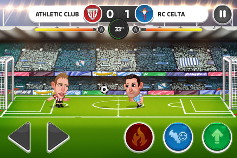 Interfaz del juego Juego de fútbol para iPhone y iPad
