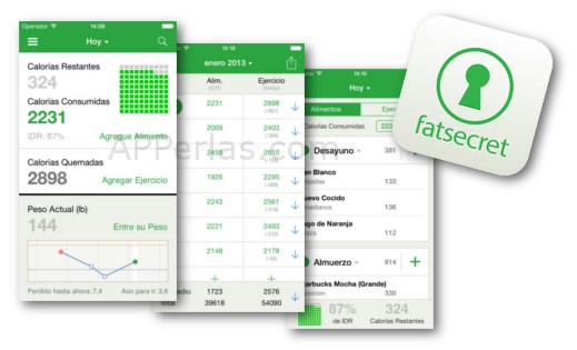 App FatSecret Contador de calorías FatSecret