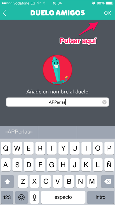 nombre de partida multijugador en Preguntados 2